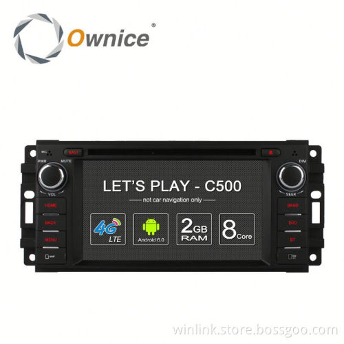 Ownice Quad core Android 6.0 2G Ram multimedia player for Dodge RAM 1500/2500 Built-in Wifi 4G LTE support DAB DVR